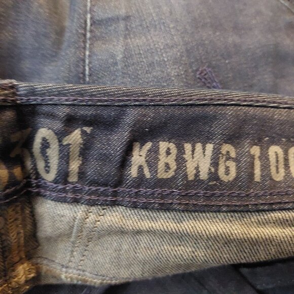 Retro G-Star 3301 KBWG 100 Straight Leg Dark Blue Denim Jeans Sz 27 x 32 NWT - Picture 6 of 10